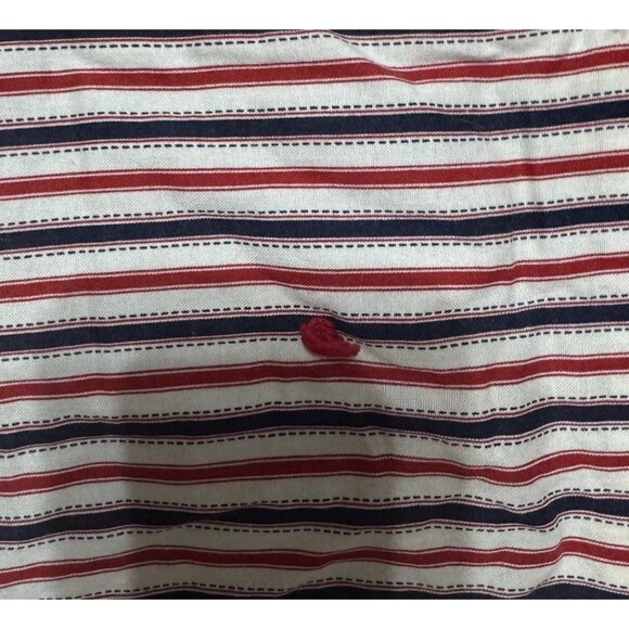 VTG 80 Baby Quilt Granny Handmade Patchwork Blanket Christmas 66x49 Reversible - Picture 4 of 5